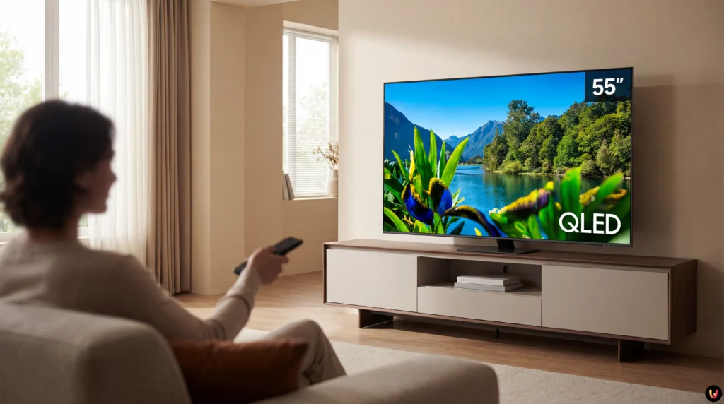 Smart TV QLED 4K 55 pollici Edenwood in vendita da Electro Dépôt