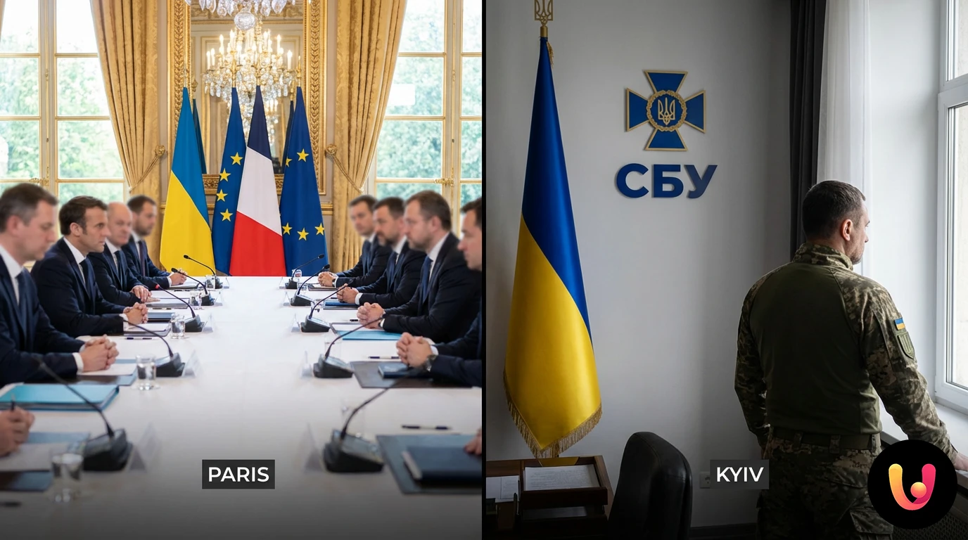 Primo piano di Vasyl Malyuk, ex capo dei servizi segreti ucraini SBU