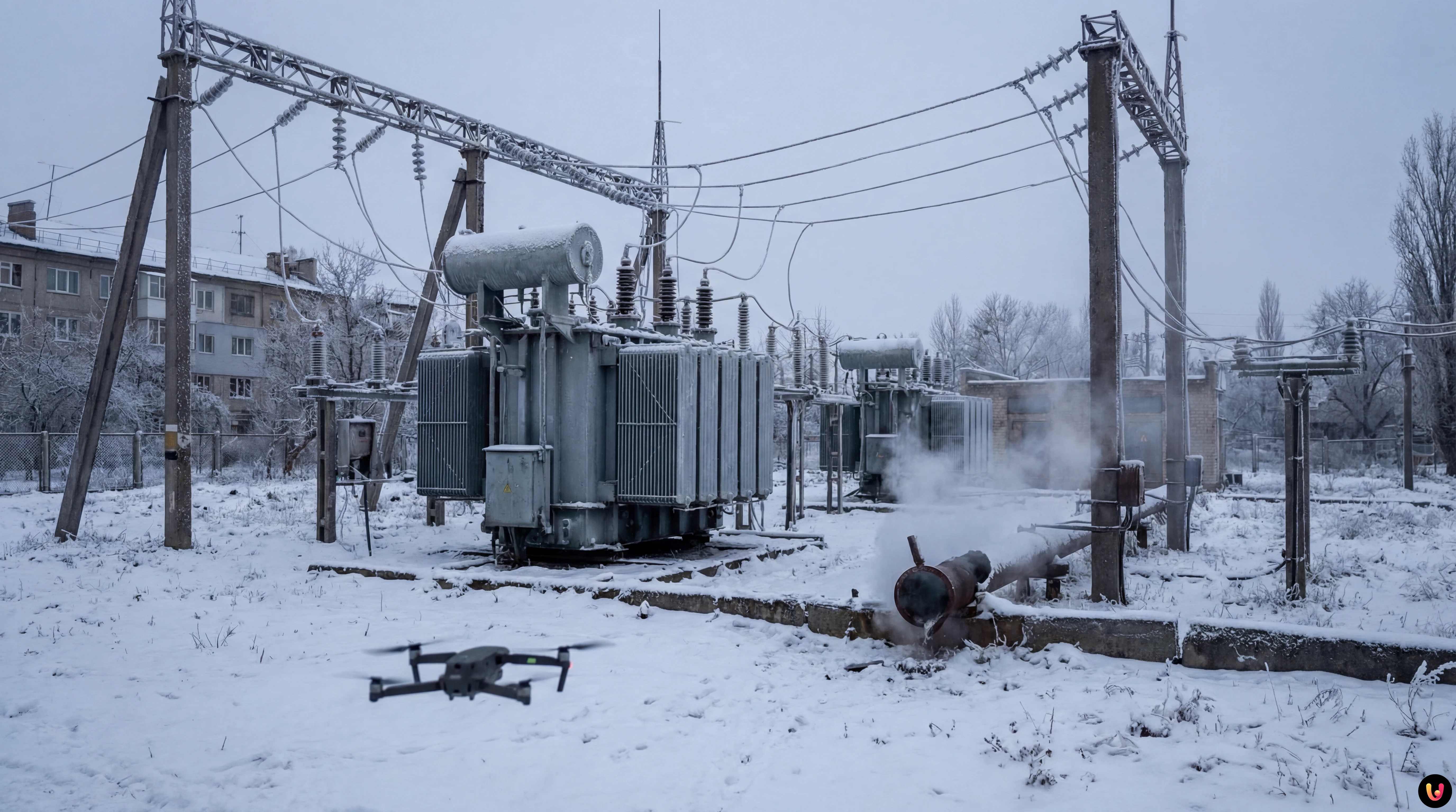 Volodymyr Zelensky durante un discorso sull'offensiva invernale russa in Ucraina