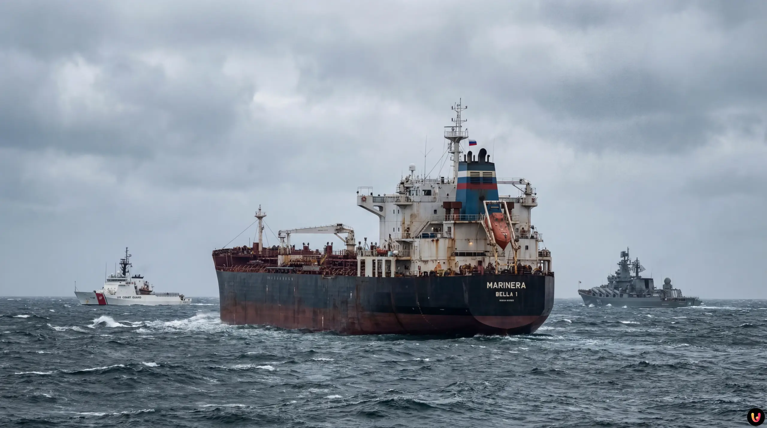 Petroliera russa Bella 1 in navigazione nell'Oceano Atlantico inseguita da navi militari USA