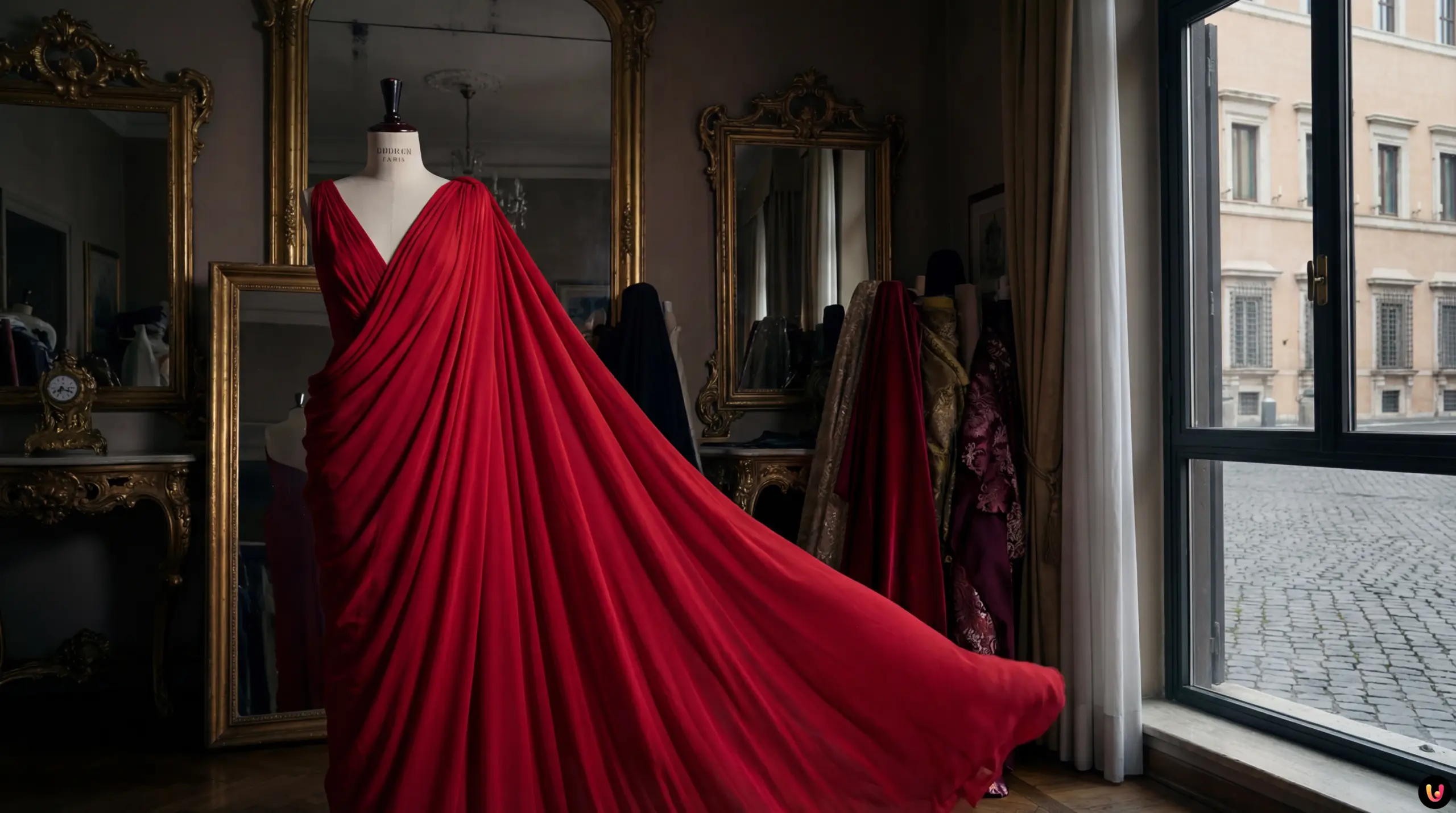 Portrait of legendary Italian fashion designer Valentino Garavani.