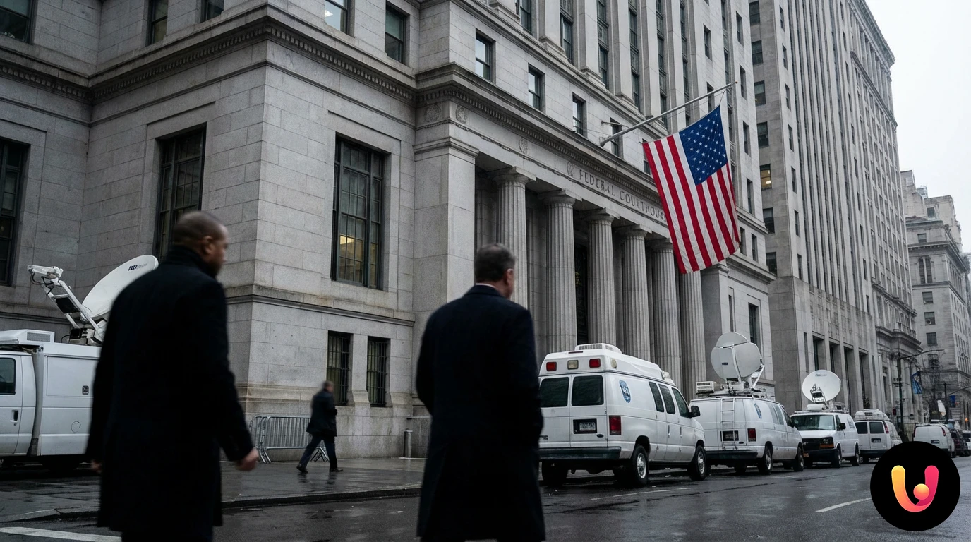 Nicolas Maduro in tuta arancione durante l'udienza al tribunale federale di New York