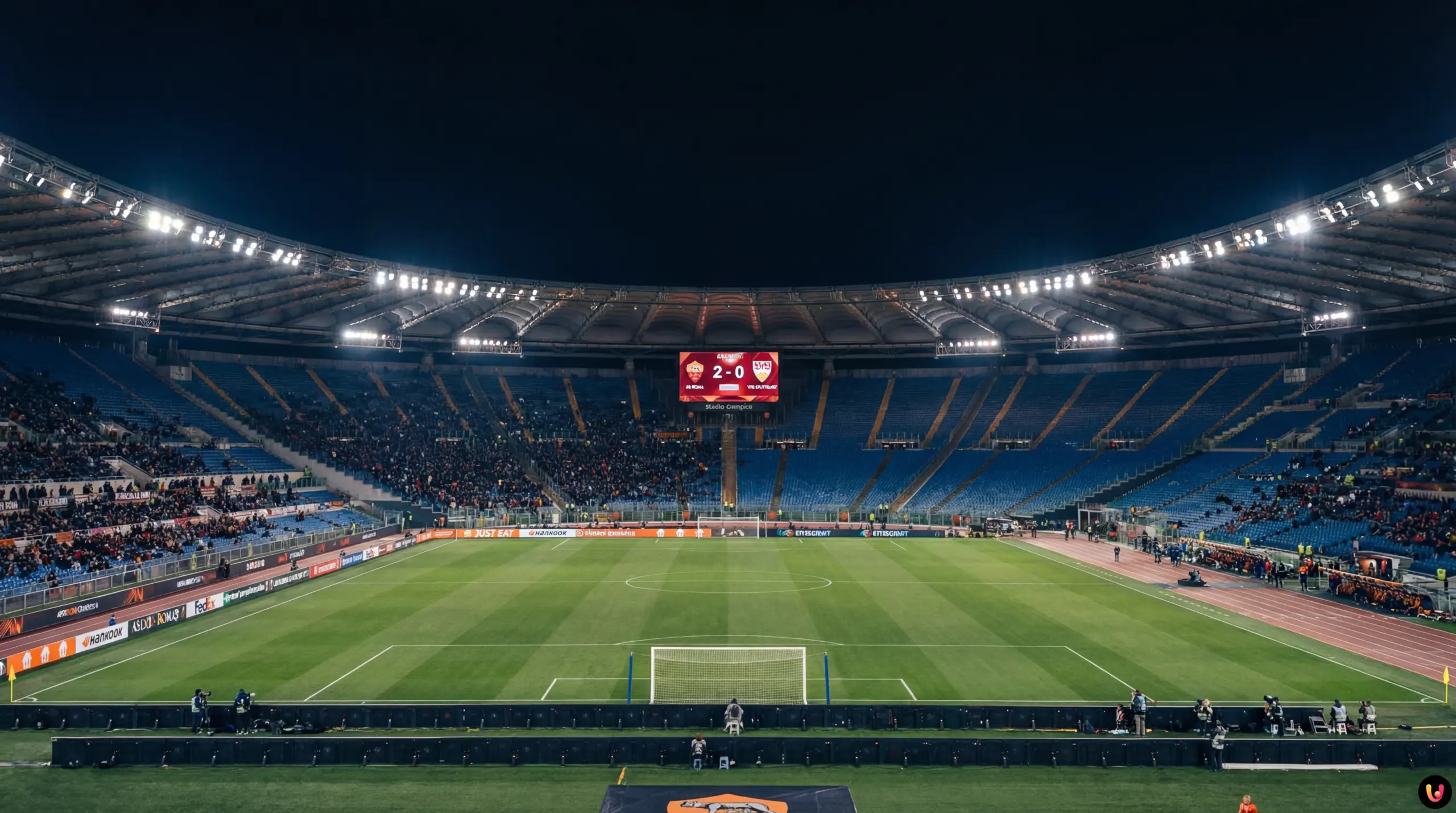 VfB Stuttgart Enttäuschung nach 0:2 gegen AS Rom Enttäuschte Spieler des VfB Stuttgart nach der Niederlage gegen AS Rom im Stadio Olimpico