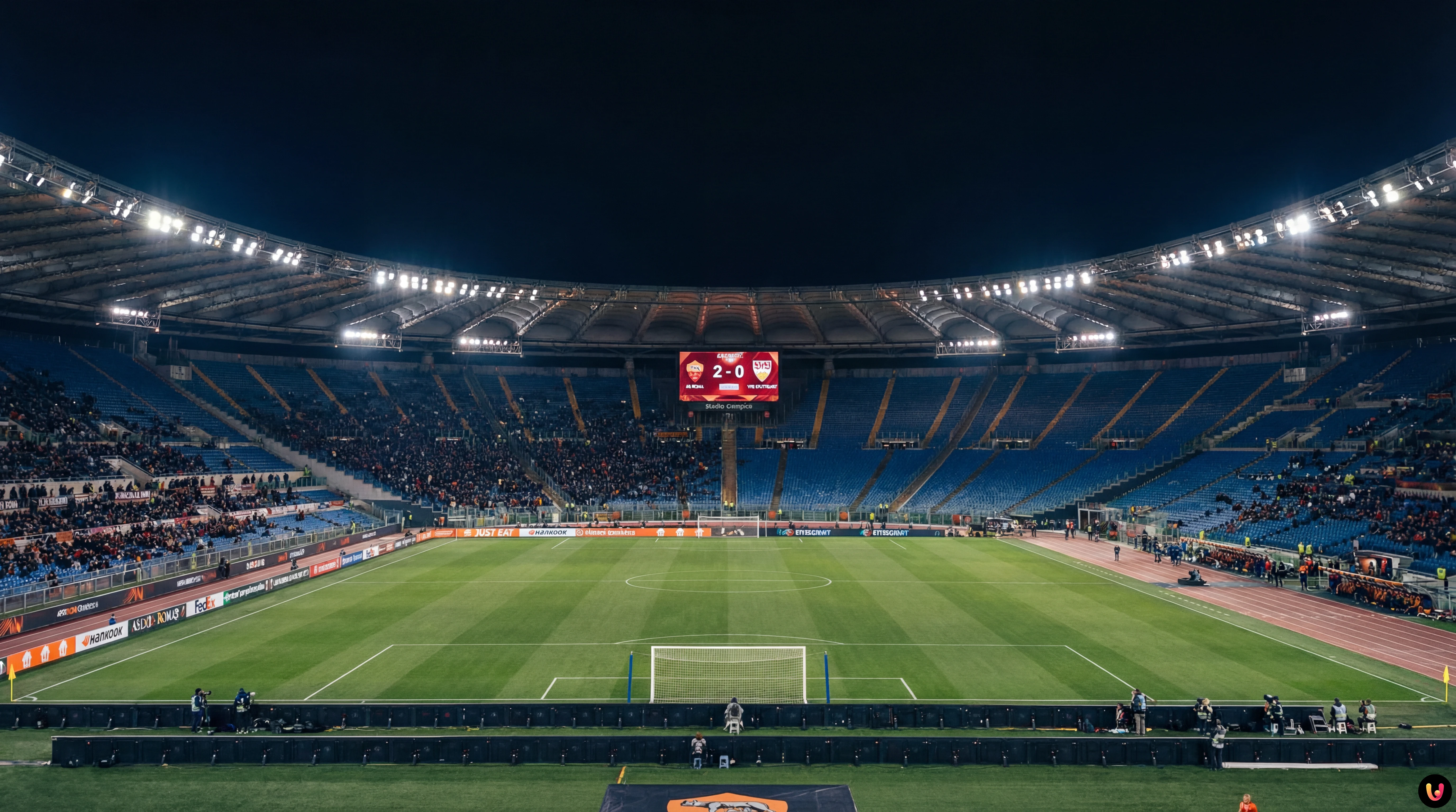 VfB Stuttgart Enttäuschung nach 0:2 gegen AS Rom Enttäuschte Spieler des VfB Stuttgart nach der Niederlage gegen AS Rom im Stadio Olimpico