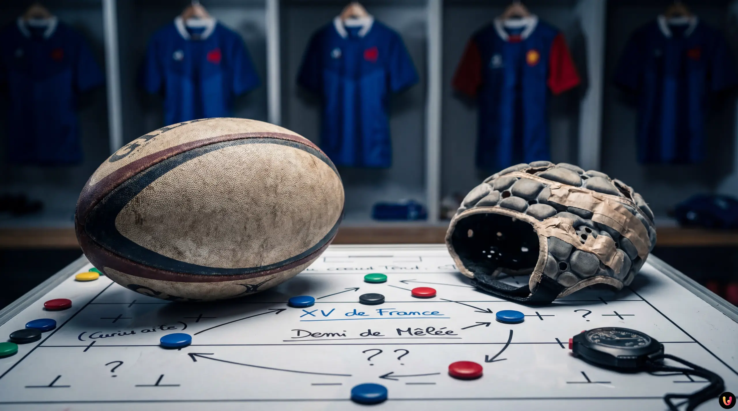 Nolann Le Garrec sous le maillot du XV de France de rugby