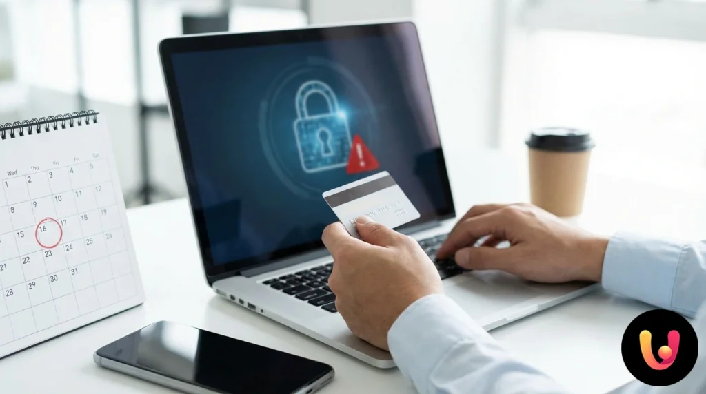 Tarjeta de pago postepay standard amarilla con logo poste italiane destacado