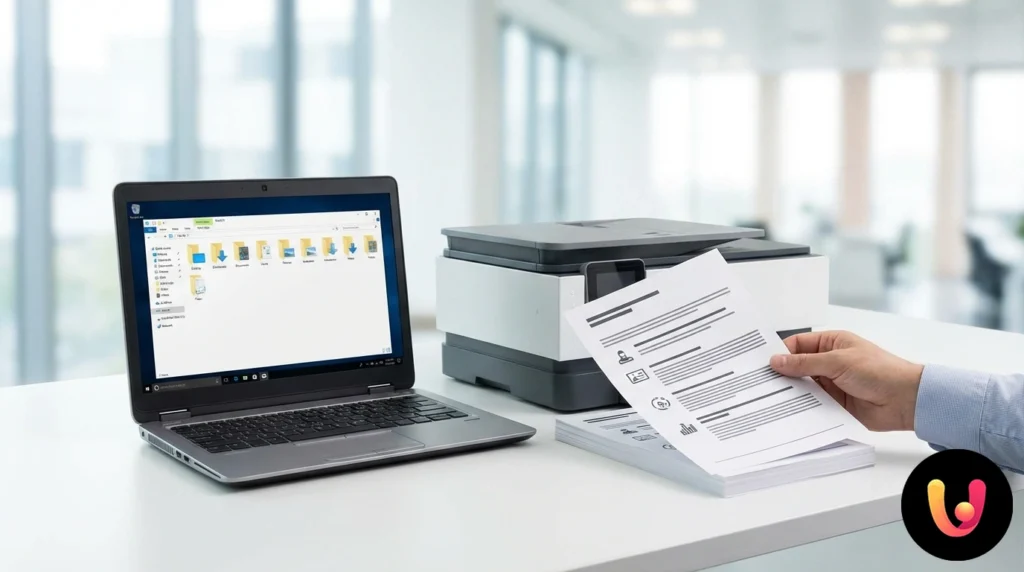 Finestra del prompt dei comandi con elenco testuale dei file di una cartella visualizzato a schermo