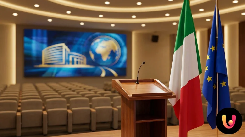 Mattarella 2026: Il Messaggio su Pace e Futuro Sergio mattarella al leggio presidenziale con bandiera tricolore durante il messaggio 2026