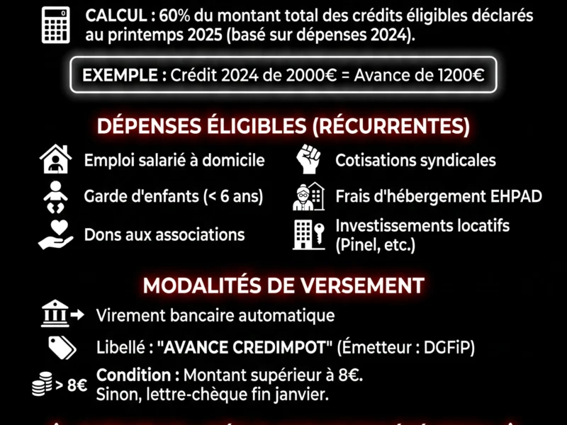 Infografica: Acompte imp&ocirc;ts du 15 janvier 2026 : qui va recevoir le virement ?