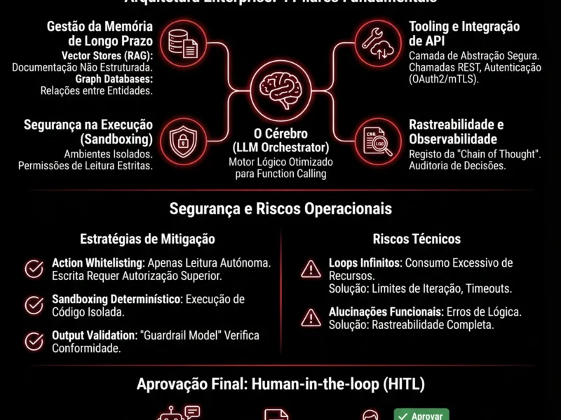 Infografica: Agentes de IA Aut&oacute;nomos nas Finan&ccedil;as: Guia T&eacute;cnico e Riscos 2026