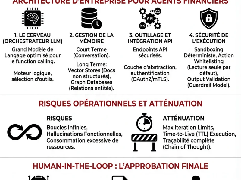 Infografica: Agents IA Autonomes dans la Finance : Guide Technique et Risques 2026