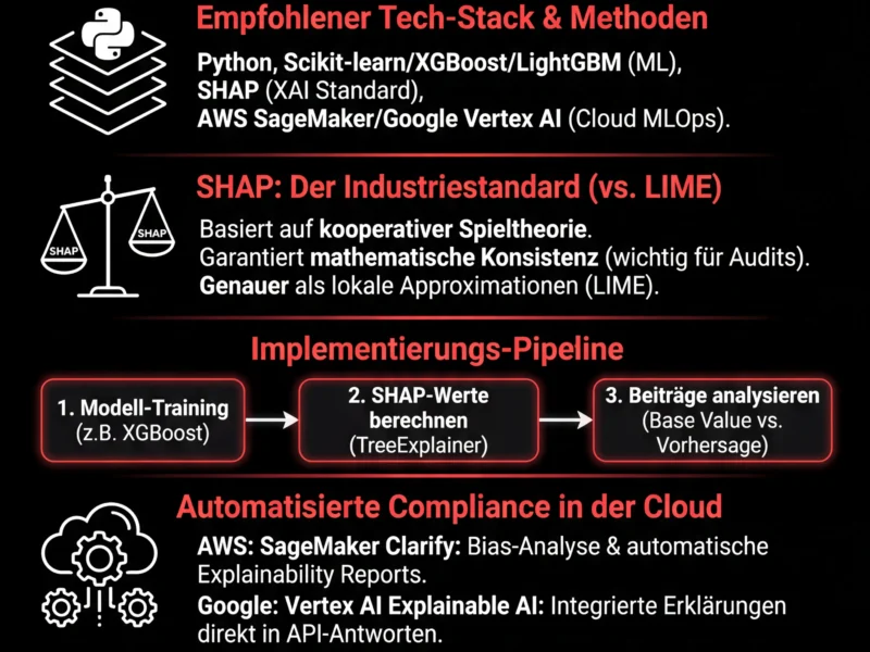 Infografica: AI Act Kreditscoring: Technischer Leitfaden zu XAI im Fintech