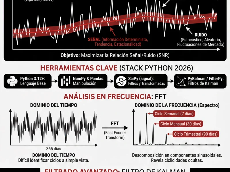 Infografica: An&aacute;lisis de Series Temporales: Procesamiento de Se&ntilde;ales para los KPI Empresariales