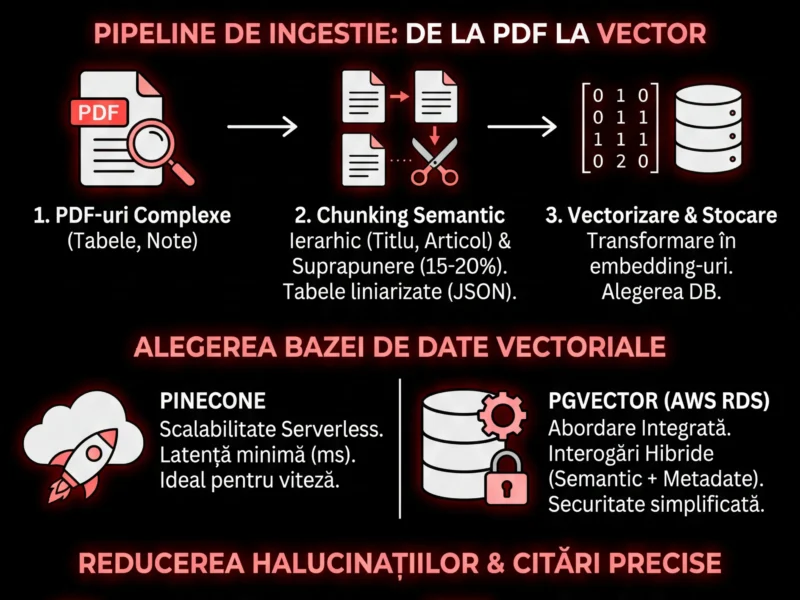 Infografica: Arhitectura RAG Fintech: Analiza Politicilor de Creditare cu AI