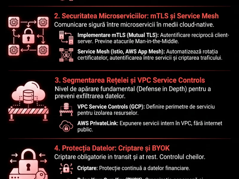 Infografica: Arhitectură Zero Trust: Ghid Tehnic pentru Date Financiare