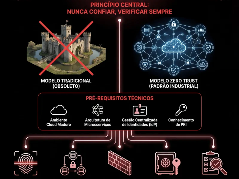 Infografica: Arquitetura Zero Trust: Guia T&eacute;cnico para Dados Financeiros