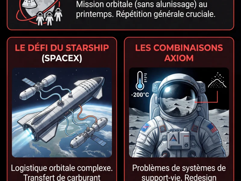 Infografica: Artemis III : Pourquoi la NASA repousse le retour sur la Lune ?