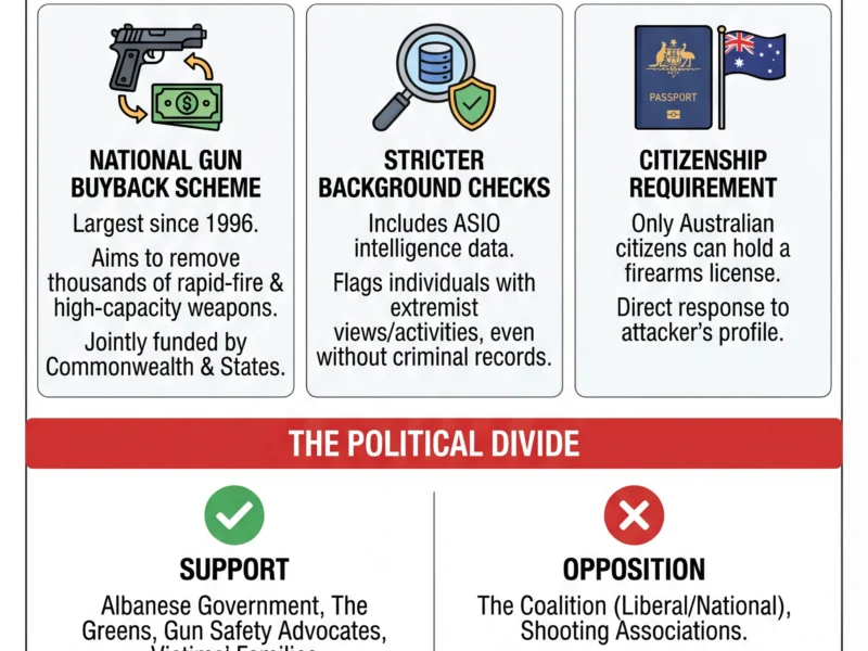 Infografica: Australia Passes Historic Gun Reforms Following Bondi Tragedy