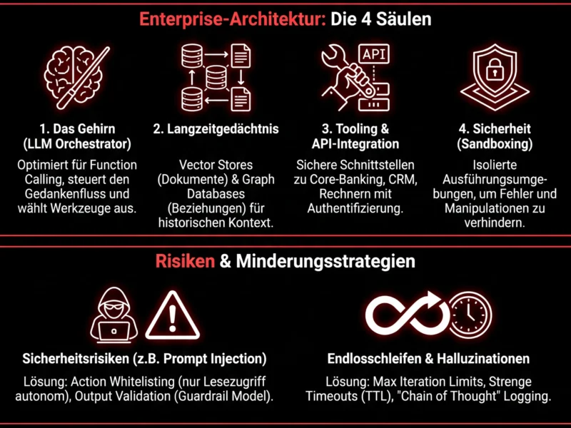 Infografica: Autonome KI-Agenten im Finanzwesen: Technischer Leitfaden und Risiken 2026