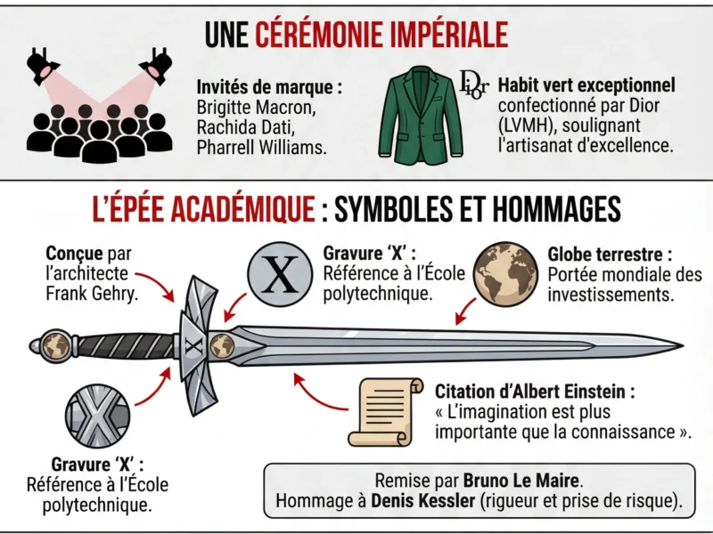 Infografica: Bernard Arnault immortel : le patron de LVMH install&eacute; &agrave; l&rsquo;Acad&eacute;mie