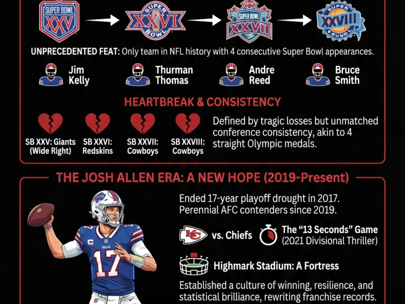 Infografica: Bills Playoff History: A Legacy of Resilience and Heartbreak Trends Again