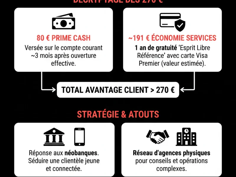 Infografica: BNP Paribas : pourquoi l'offre &agrave; 270 euros fait l'unanimit&eacute; en ce d&eacute;but 2026