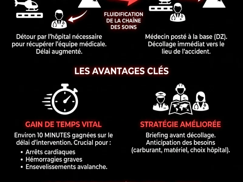 Infografica: Brian&ccedil;on : un m&eacute;decin post&eacute; &agrave; la base pour des secours &eacute;clairs