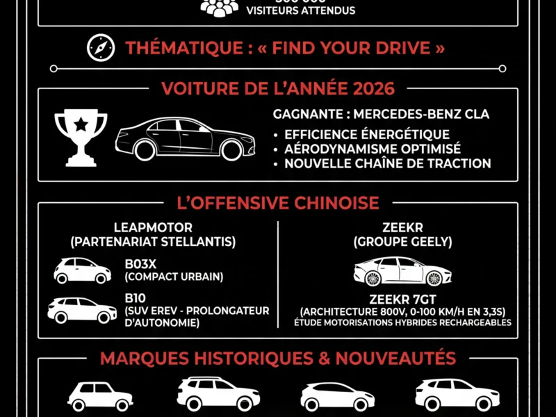 Infografica: Brussels Motor Show 2026 : Les stars de la 102e &eacute;dition