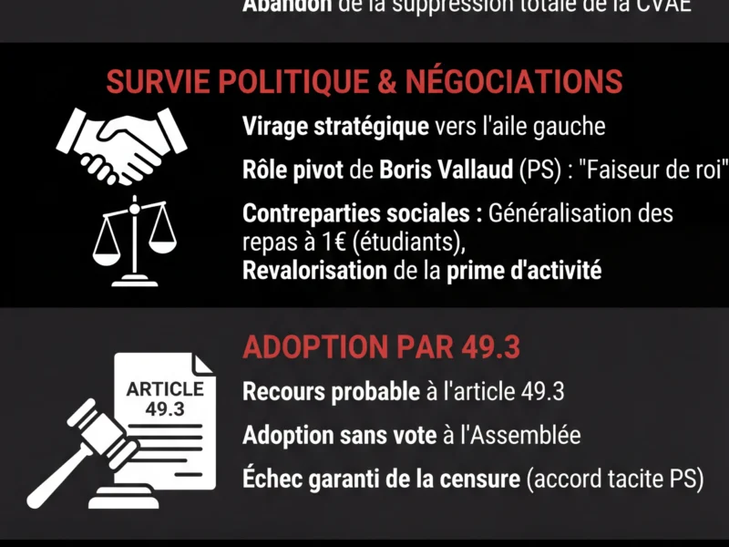 Infografica: Budget 2026 : Lecornu taxe les grandes entreprises pour &eacute;viter la censure