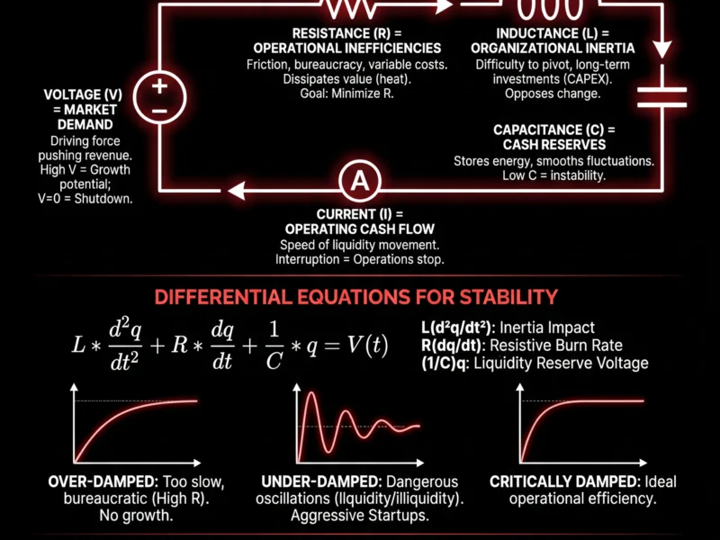 Infografica: Business Mathematical Models: The Enterprise as an RLC Circuit