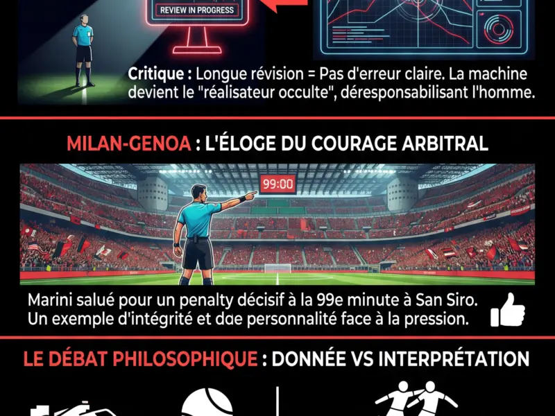 Infografica: Casarin et le chaos de l'arbitrage : la VAR commande, mais Marini a du courage