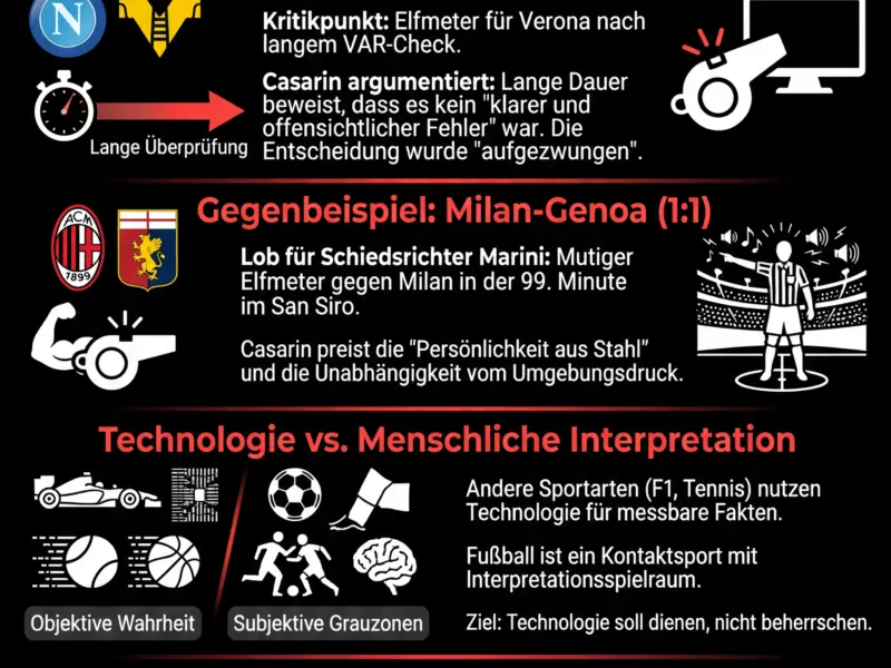 Infografica: Casarin und das Schiedsrichter-Chaos: Der VAR regiert, doch Marini beweist Mut