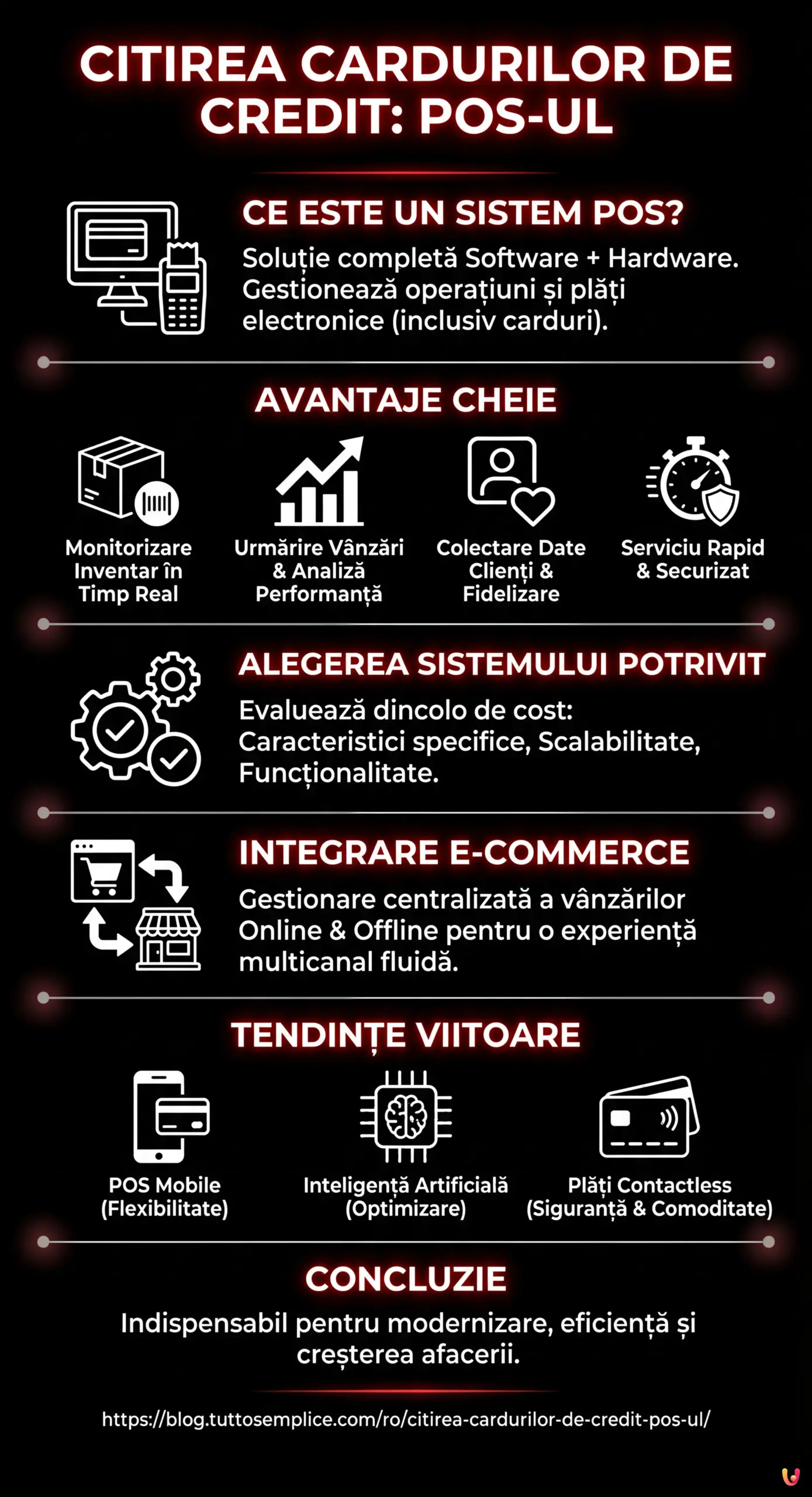 Citirea cardurilor de credit: POS-ul - Infografica riassuntiva