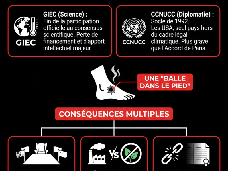 Infografica: Climat : le retrait des &Eacute;tats-Unis de l'ONU et du GIEC, un suicide diplomatique ?