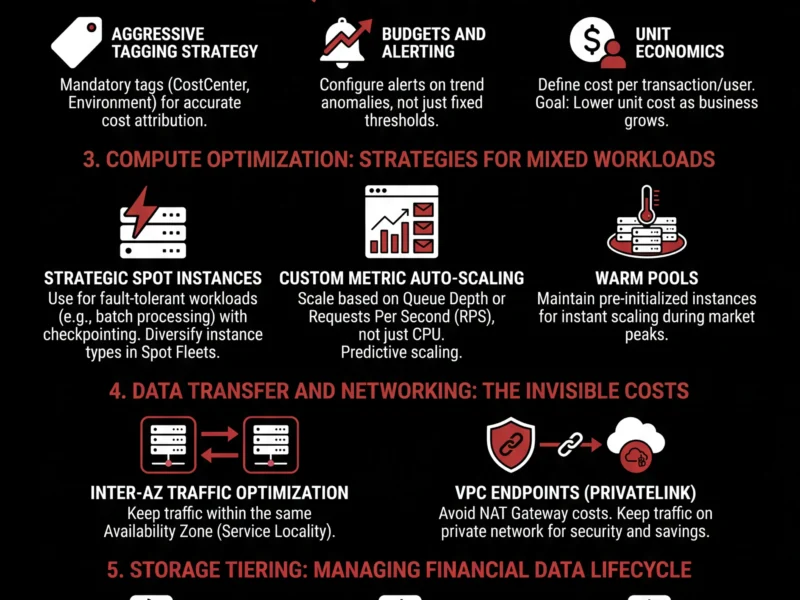 Infografica: Cloud Cost Optimization and FinOps: A Guide for Scalable Fintechs