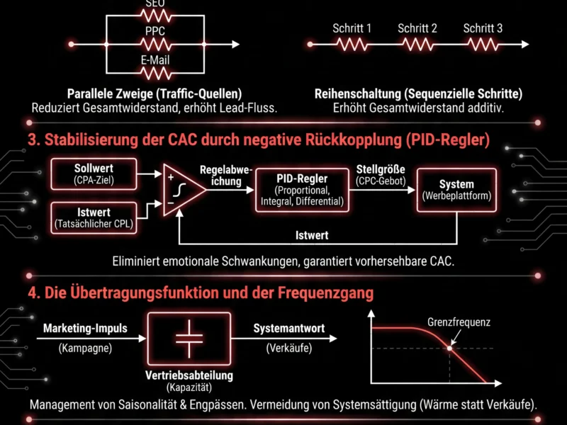 Infografica: Conversion-Funnel-Optimierung: Systemtheorie und Schaltkreismodelle