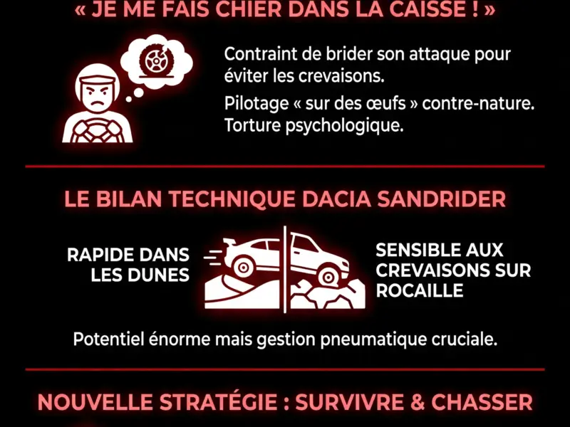 Infografica: Dakar 2026 : S&eacute;bastien Loeb confirme sa strat&eacute;gie pour la fin du rallye