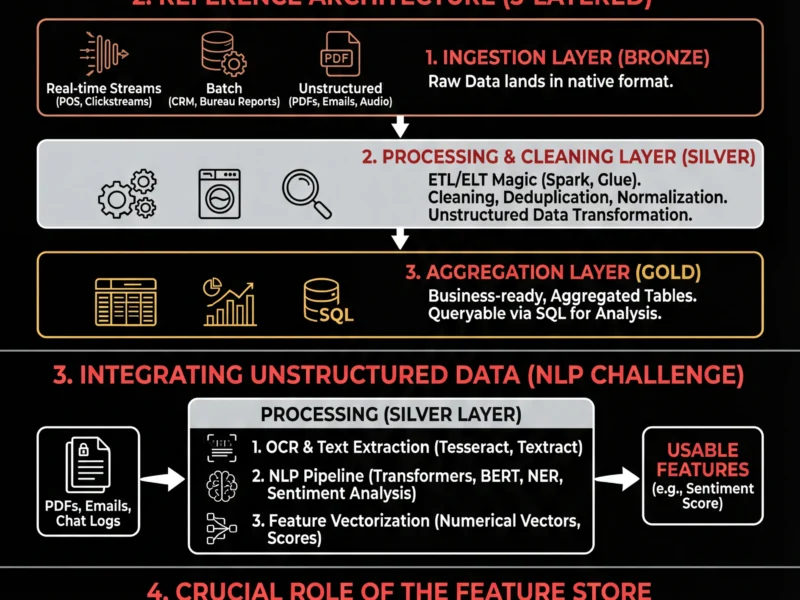 Infografica: Data Lakehouse Credit Scoring: Architecture for Hybrid Data