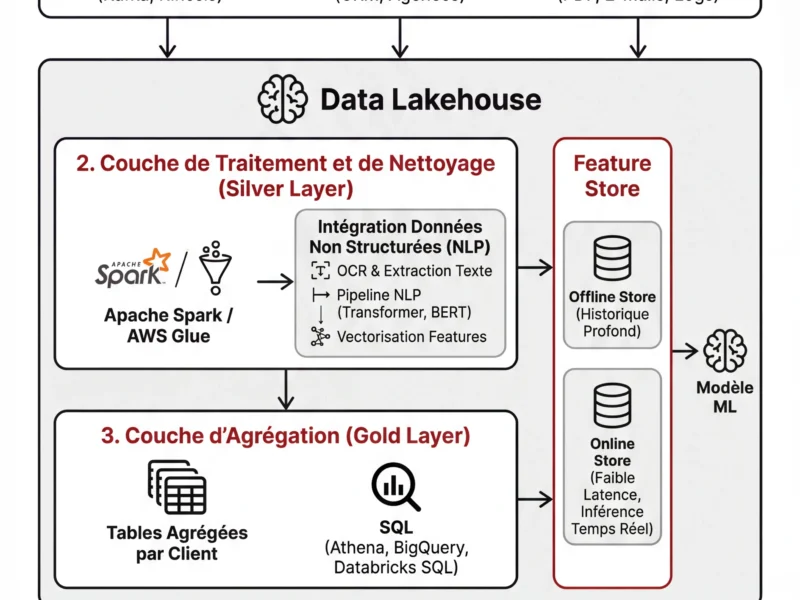 Infografica: Data Lakehouse Credit Scoring : Architecture pour Donn&eacute;es Hybrides