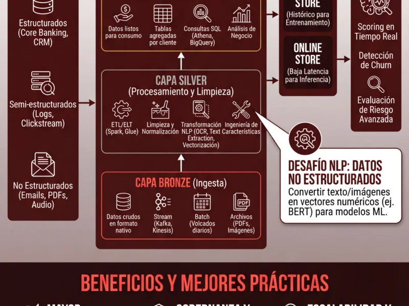 Infografica: Data Lakehouse Credit Scoring: Arquitectura para Datos H&iacute;bridos