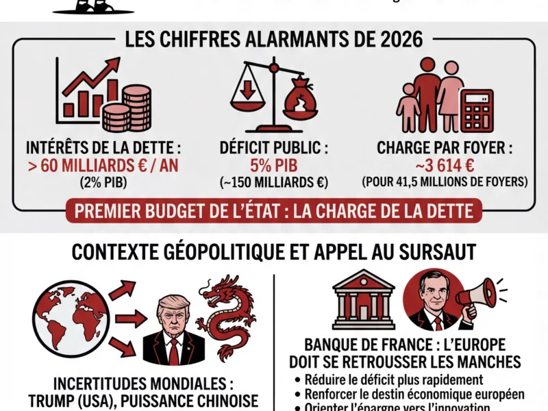 Infografica: Dette et D&eacute;ficit 2026 : Les Enfants Paient l'Addition selon Jean-Pierre Robin