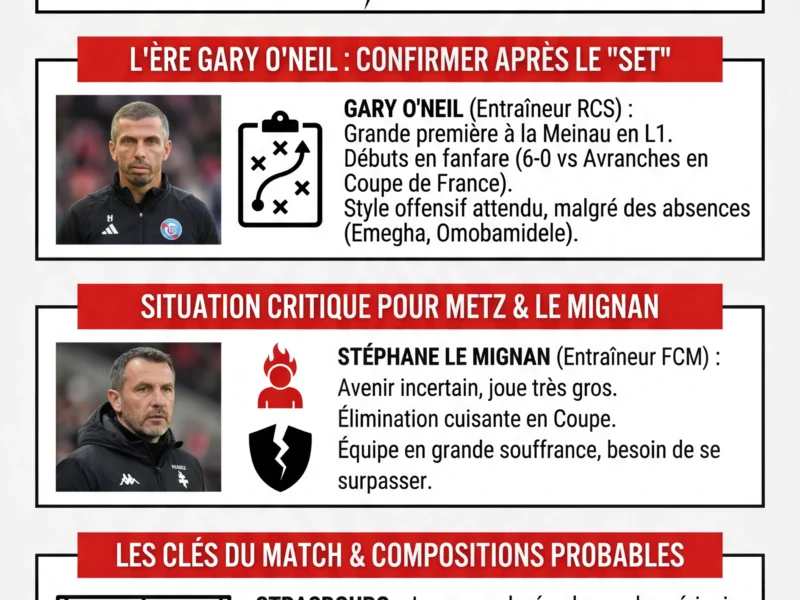 Infografica: DIRECT. Strasbourg - Metz : Le Derby de l'Est sous haute tension &agrave; la Meinau