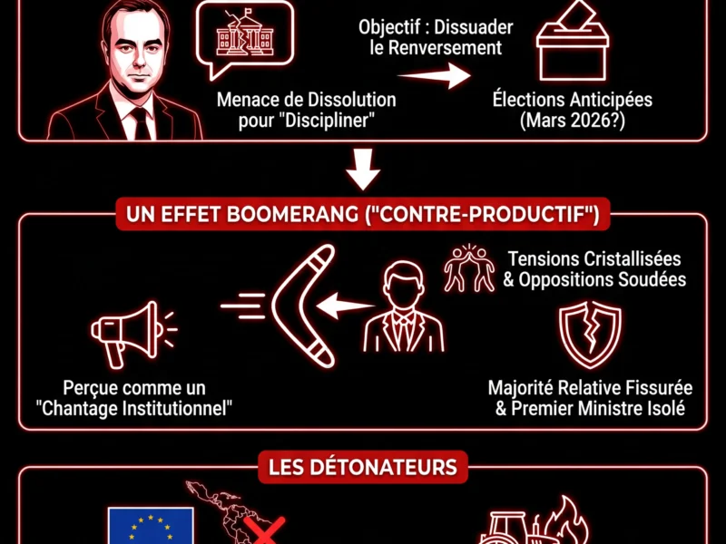 Infografica: Dissolution de l&rsquo;Assembl&eacute;e : la menace contre-productive de S&eacute;bastien Lecornu