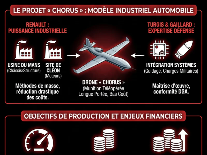 Infografica: Drones militaires : Renault et Turgis & Gaillard visent la production de masse