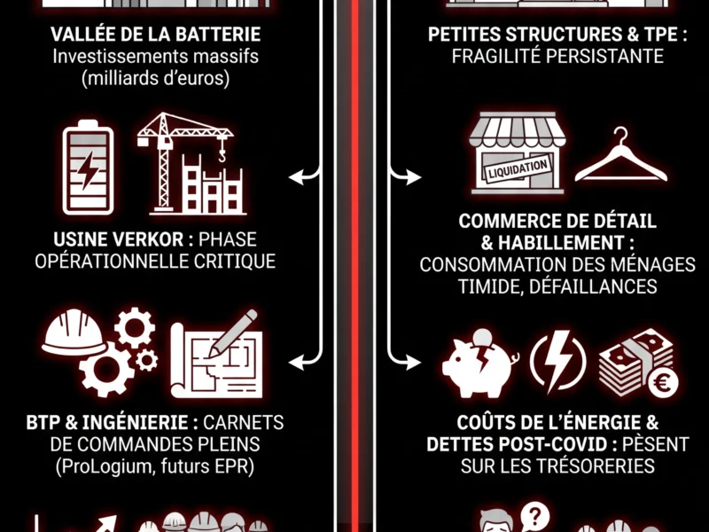 Infografica: Dunkerque : Une &eacute;conomie &agrave; deux vitesses en ce d&eacute;but 2026 ?