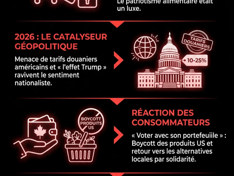Infografica: &Eacute;piceries : Le retour en force du mouvement &laquo; Achetez canadien &raquo;