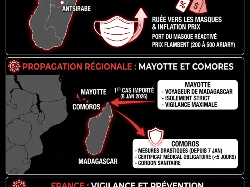Infografica: &Eacute;pid&eacute;mie de Mpox &agrave; Madagascar : Mayotte touch&eacute;e, la France en alerte