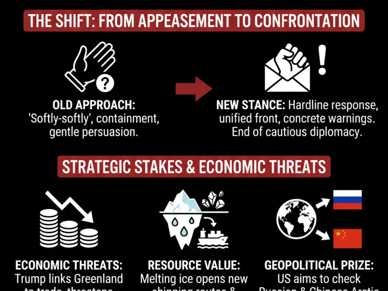 Infografica: Europe Abandons 'Softly-Softly' Diplomacy as Trump Renews Greenland Ambitions