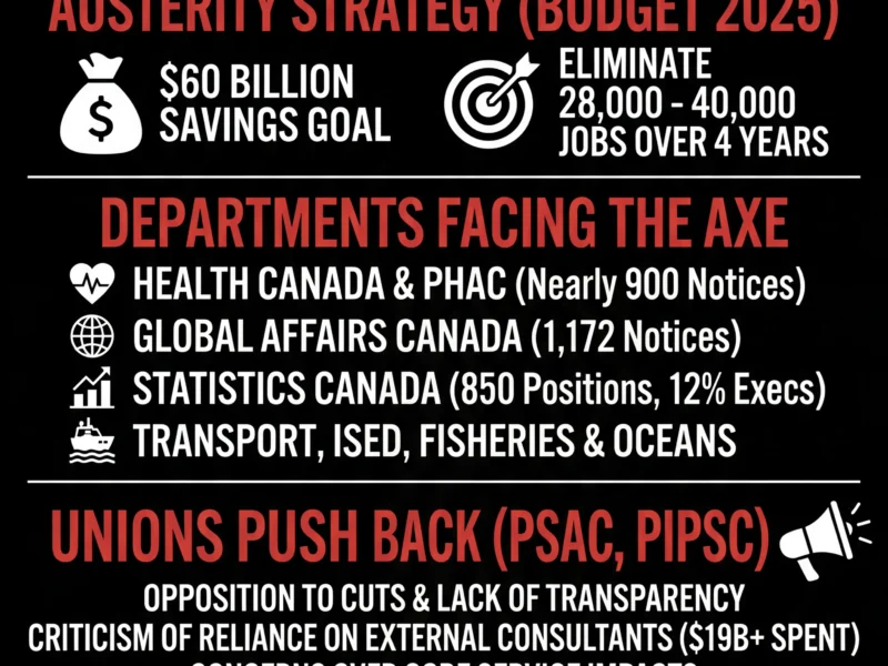 Infografica: Federal Government Layoffs Intensify: Thousands Receive Notices