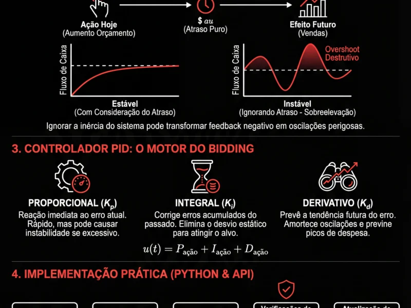 Infografica: Feedback Loop Marketing: Engenharia de Sistemas e PID Bidding